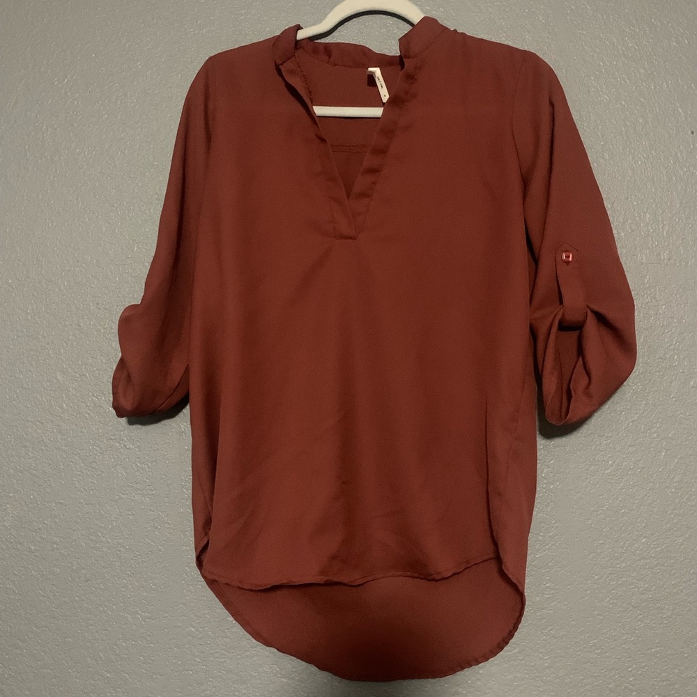 Orange blouse